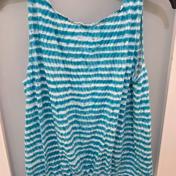 Ann Taylor LOFT Blue & White Stripe Tank Top – Women’s Size Large - Picture 6 of 6